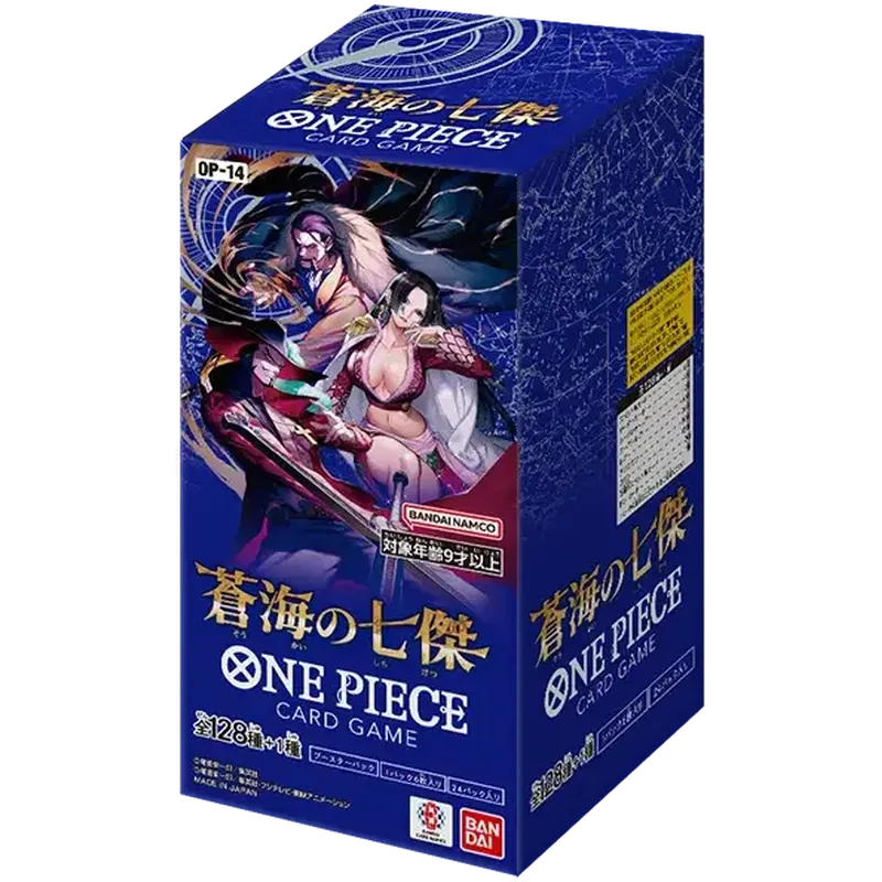One Piece TCG Japanese  The Azure Sea's Seven OP-14 Booster Box 24 Booster Packs New Sealed