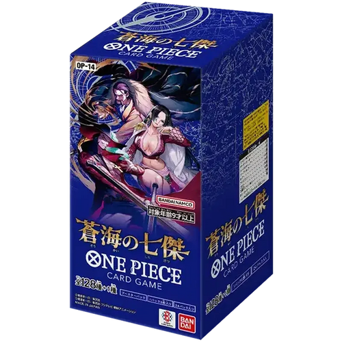 One Piece TCG Japanese  The Azure Sea's Seven OP-14 Booster Box 24 Booster Packs New Sealed