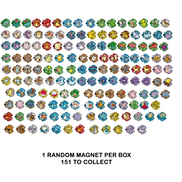 Pokémon TCG - 151 Fridge Magnet Set V4 Simplified Chinese (Random Magnet/ 1 Pack)