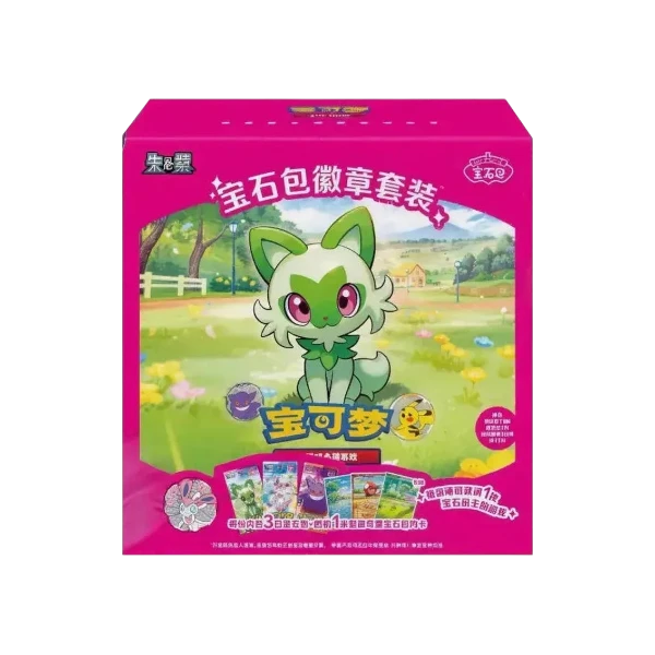 Pokémon TCG Simplified Chinese  Gem Pack Series CBBC1, CBBC2, CBBC3 Collection Box 4 Booster Packs New Sealed