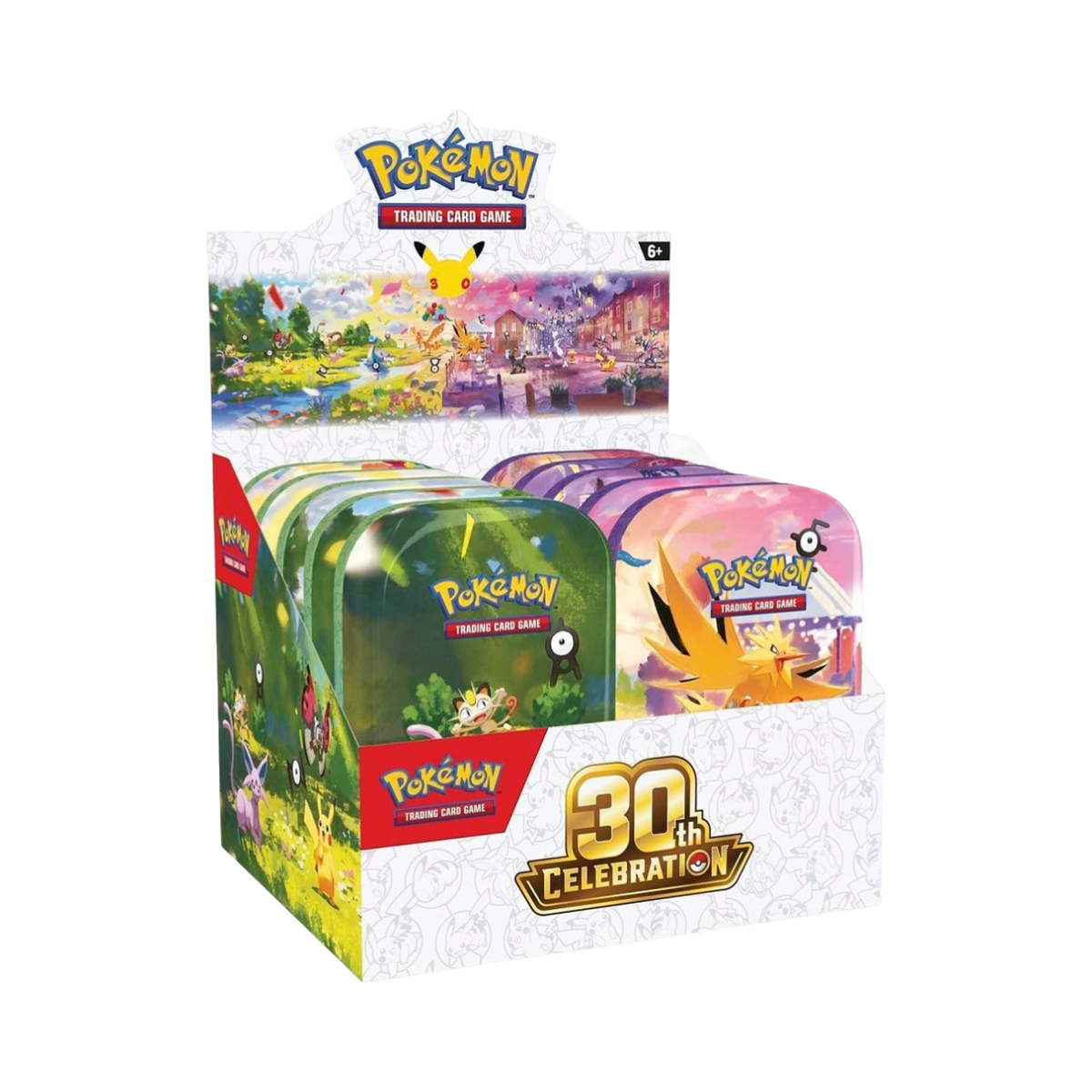 Pokémon TCG - Mega Evolution - 30th Celebration M6a Mini Tin (2 Packs ...