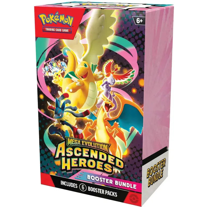 Pokémon TCG English Mega Evolution Ascended Heroes ME02.5 Booster Bundle 6 Booster Packs New Sealed
