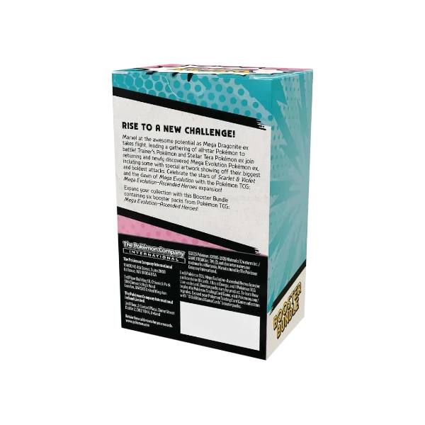 Pokémon TCG English Mega Evolution Ascended Heroes ME02.5 Booster Bundle 6 Booster Packs New Sealed