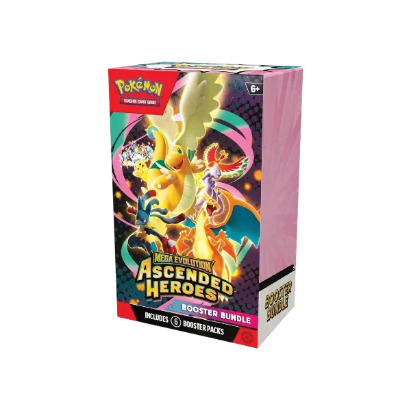 Pokémon TCG English Mega Evolution Ascended Heroes ME02.5 Booster Bundle 6 Booster Packs New Sealed
