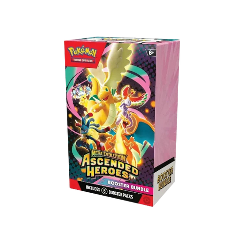 Pokémon TCG English Mega Evolution Ascended Heroes ME02.5 Booster Bundle 6 Booster Packs New Sealed