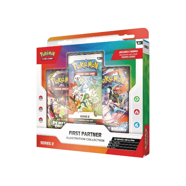 Pokémon TCG English Mega Evolution ME First Partner Illustration Collection Box - Series 2 New Sealed