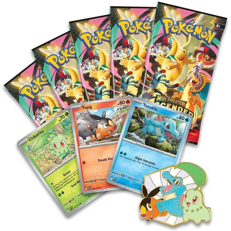 Pokémon TCG English Mega Evolution Ascended Heroes ME02.5 Collection Box 5 Booster Packs New Sealed
