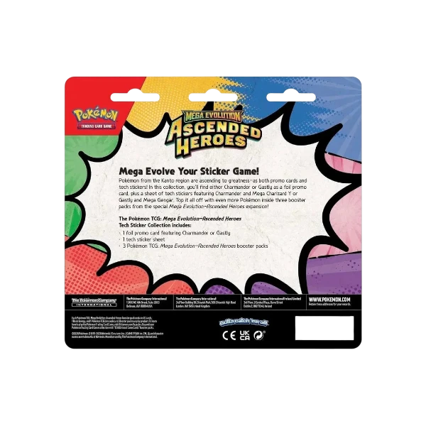 Pokémon TCG English Mega Evolution Ascended Heroes ME02.5 Blister Pack 3 Booster Packs New Sealed