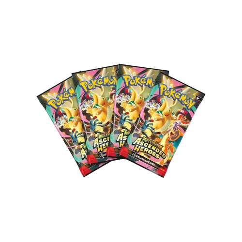 Pokémon TCG English Mega Evolution Ascended Heroes ME02.5 Collection Box 4 Booster Packs New Sealed