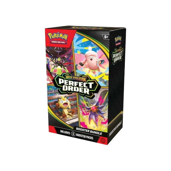 Pokémon TCG English Mega Evolution Perfect Order ME03 Booster Bundle 6 Booster Packs New Sealed