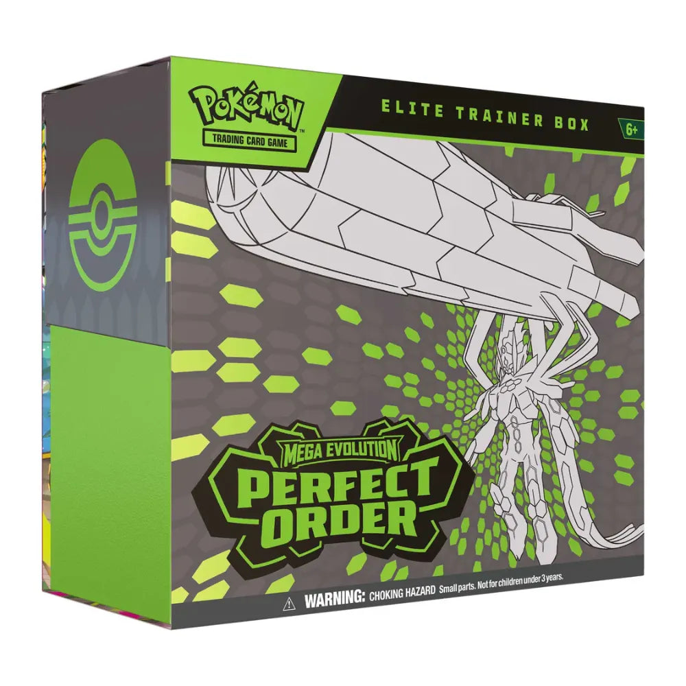 Pokémon TCG English Mega Evolution Perfect Order ME03 Elite Trainer Box 9 Booster Packs New Sealed