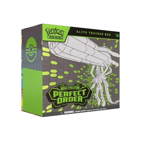 Pokémon TCG English Mega Evolution Perfect Order ME03 Elite Trainer Box 9 Booster Packs New Sealed