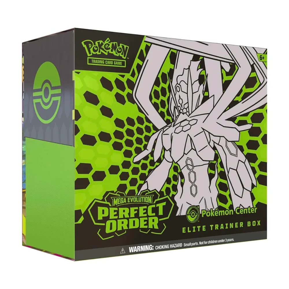 Pokémon TCG English Mega Evolution Perfect Order ME03 Pokemon Center Elite Trainer Box 11 Booster Packs New Sealed