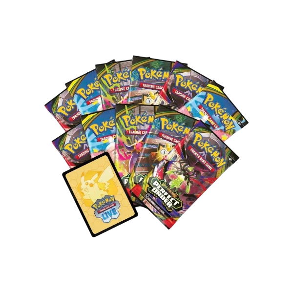 Pokémon TCG English Mega Evolution Perfect Order ME03 Pokemon Center Elite Trainer Box 11 Booster Packs New Sealed
