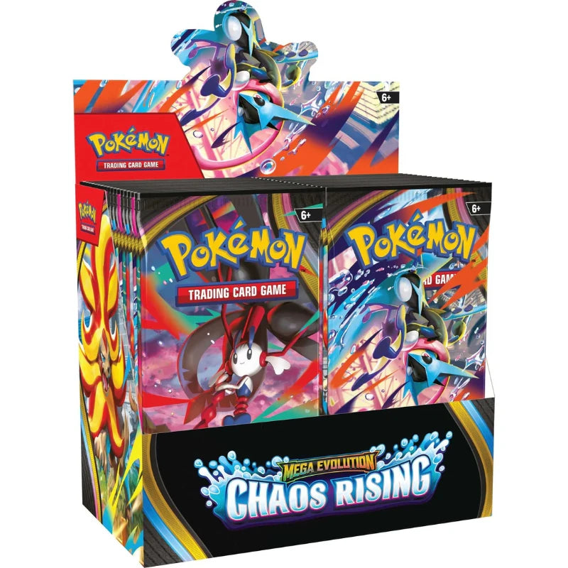 Pokémon TCG English Mega Evolution Chaos Rising ME04 Booster Box 36 Booster Packs New Sealed