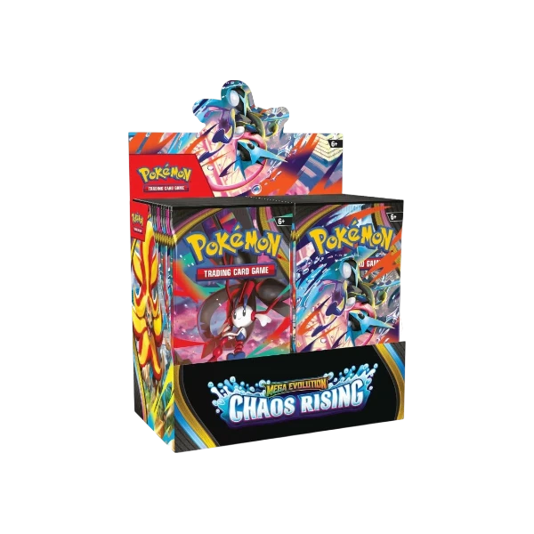 Pokémon TCG English Mega Evolution Chaos Rising ME04 Booster Box 36 Booster Packs New Sealed