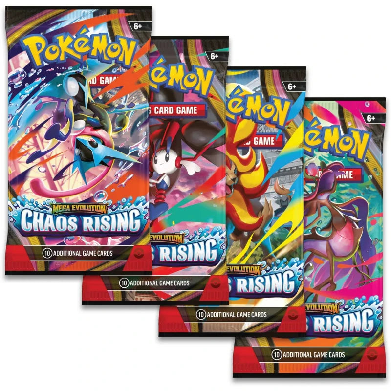 Pokémon TCG English Mega Evolution Chaos Rising ME04 Booster Pack 1 Booster Packs New Sealed