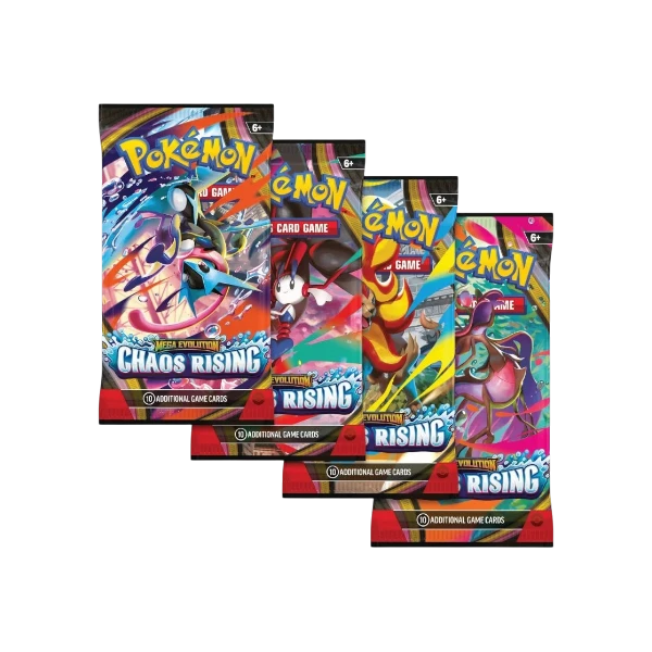 Pokémon TCG English Mega Evolution Chaos Rising ME04 Booster Pack 1 Booster Packs New Sealed