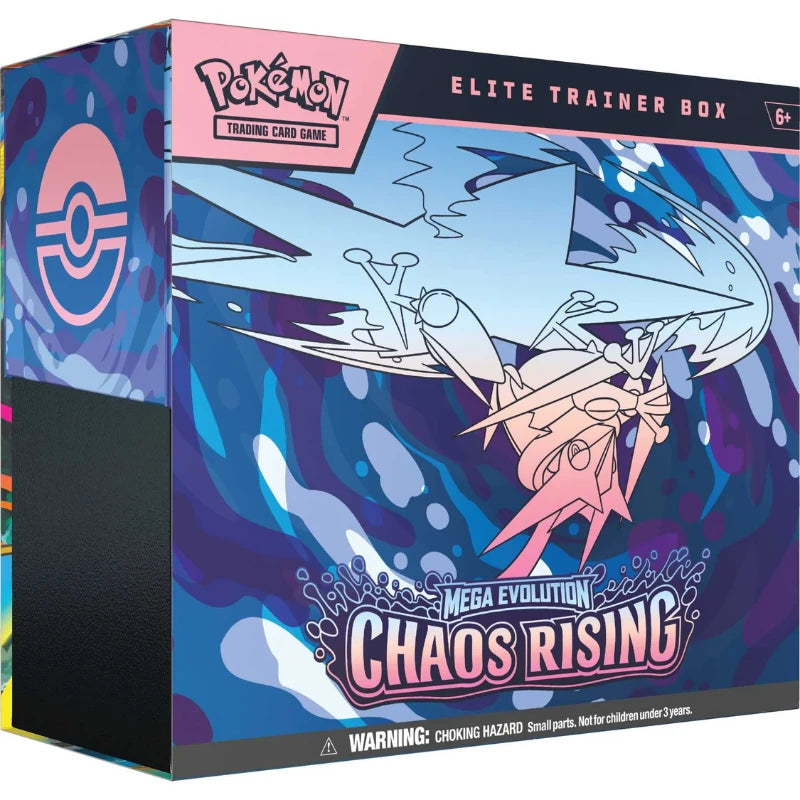 Pokémon TCG English Mega Evolution Chaos Rising ME04 Elite Trainer Box 9 Booster Packs New Sealed