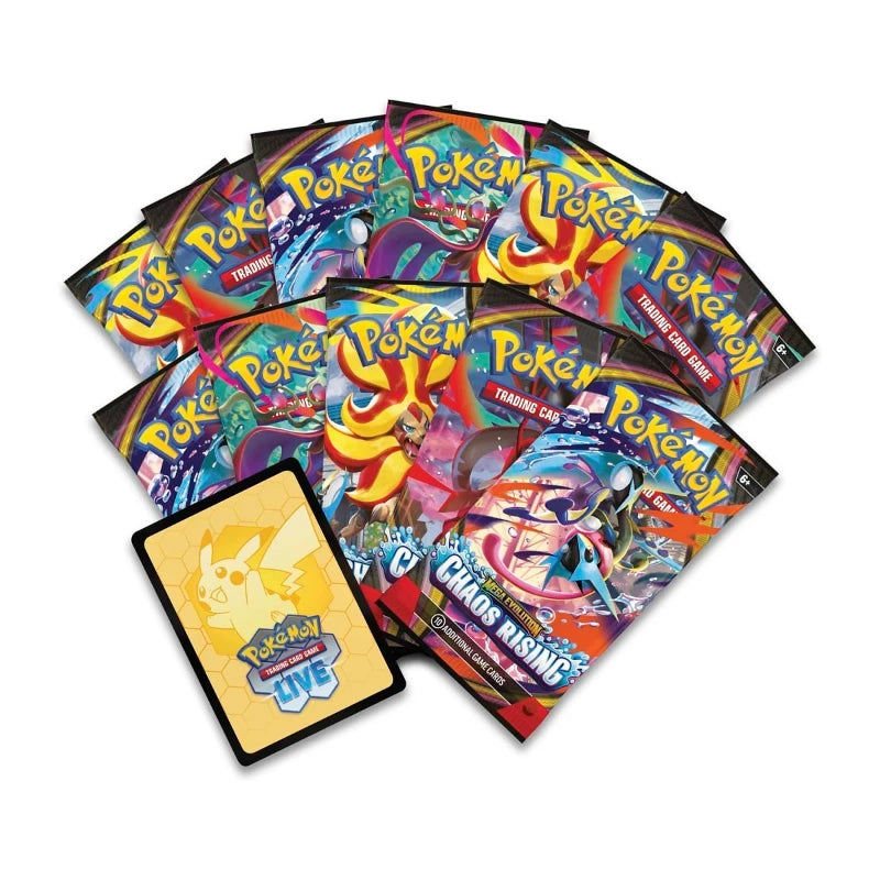 Pokémon TCG English Mega Evolution Chaos Rising ME04 Elite Trainer Box 11 Booster Packs New Sealed