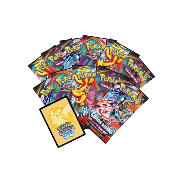 Pokémon TCG English Mega Evolution Chaos Rising ME04 Elite Trainer Box 11 Booster Packs New Sealed