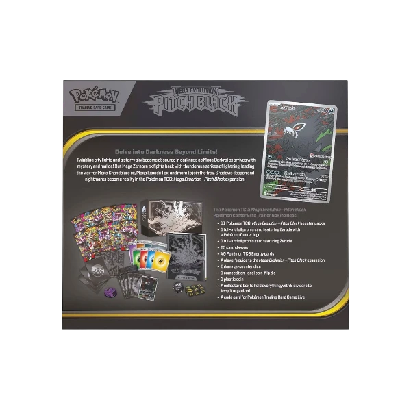 Pokémon TCG English Mega Evolution Pitch Black ME05 Pokémon Center ETB New Sealed