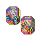 Pokémon TCG English Mega Evolution Phantasmal Flames ME02 Tin 4 Booster Packs New Sealed