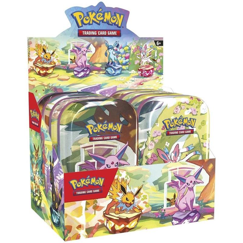 Pokémon TCG English Scarlet & Violet Prismatic Evolutions SV08.5 Tin 2 Booster Packs New Sealed