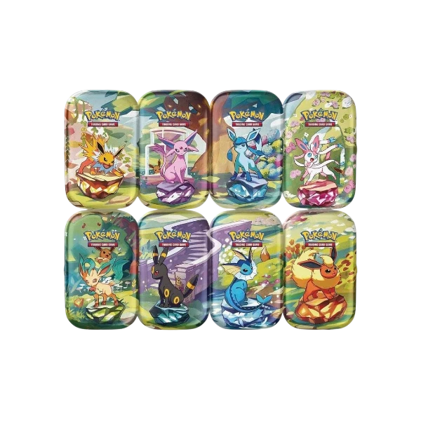 Pokémon TCG English Scarlet & Violet Prismatic Evolutions SV08.5 Tin 2 Booster Packs New Sealed