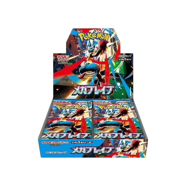 Pokémon TCG Japanese Mega Evolution Mega Brave M1L Booster Box 30 Booster Packs New Sealed