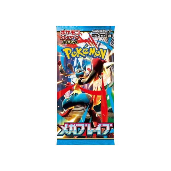 Pokémon TCG Japanese Mega Evolution Mega Brave M1L Booster Box 30 Booster Packs New Sealed