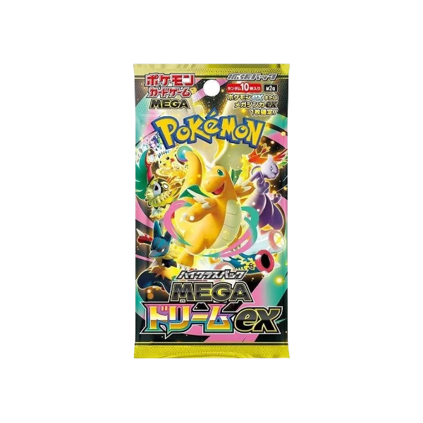 Pokémon TCG Japanese Mega Evolution Mega Dream ex M2A Booster Box 10 Booster Packs New Sealed