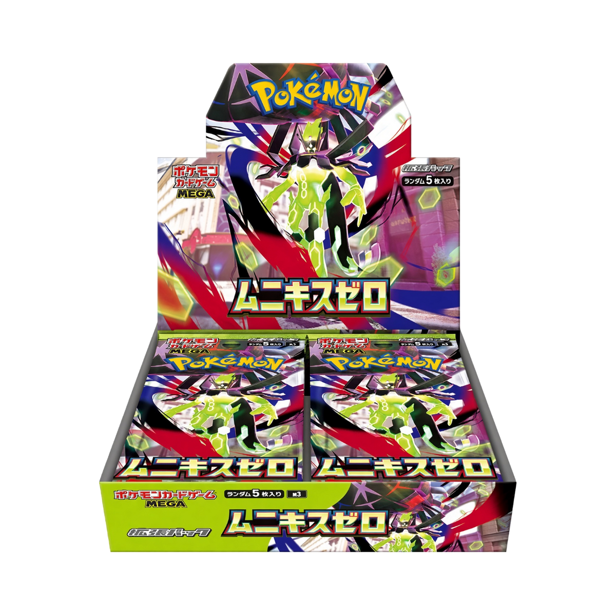 Fortuna TCG Pokémon TCG Mega Evolution Nihil Zero Japanese booster box featuring Mega Mewtwo ex artwork.