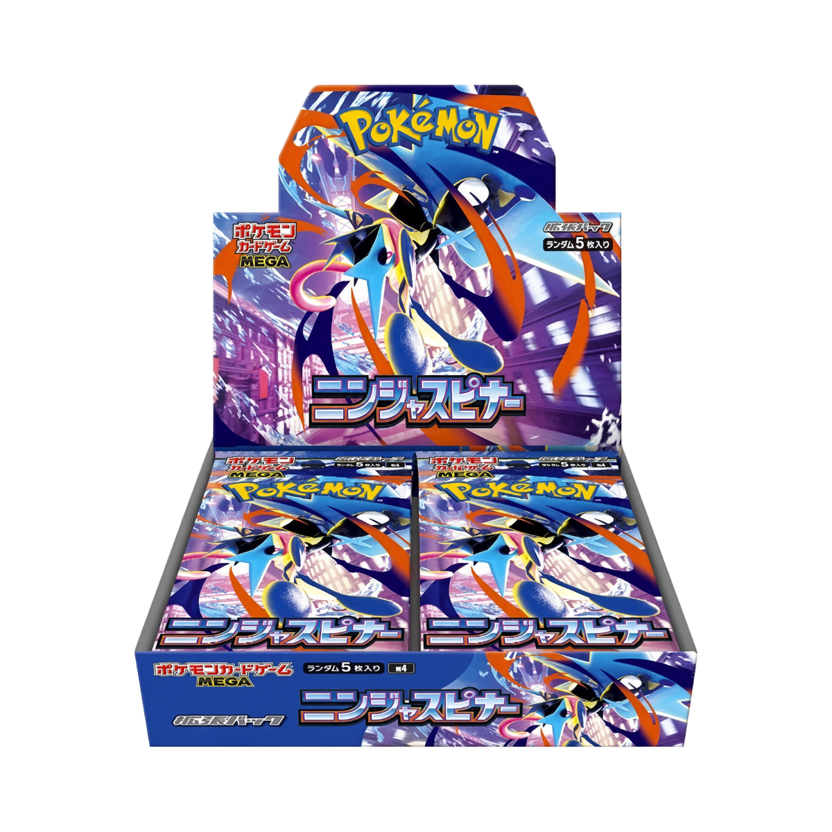 Fortuna TCG Pokémon TCG Mega Evolution Ninja Spinner Japanese booster box featuring Mega Greninja ex artwork