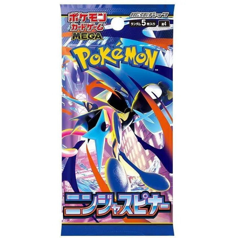 Pokémon TCG Japanese Mega Evolution Ninja Spinner M4 Booster Box 30 Booster Packs New Sealed
