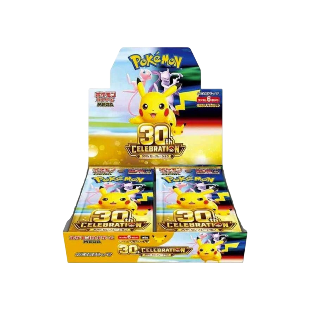 Pokémon TCG Japanese Mega Evolution 30th Celebration M6a Booster Box 20 Booster Packs New Sealed