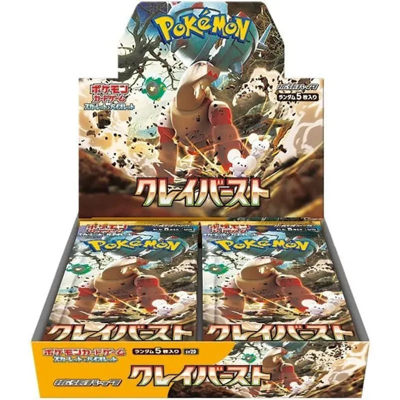 Pokémon TCG Japanese Scarlet & Violet Clay Burst SV2D Booster Box 30 Booster Packs New Sealed