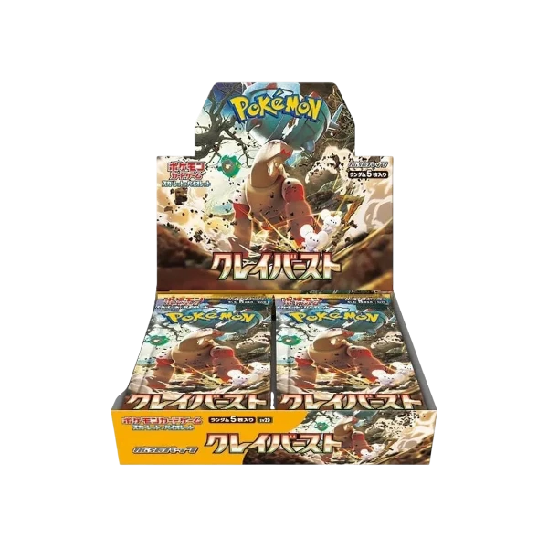 Pokémon TCG Japanese Scarlet & Violet Clay Burst SV2D Booster Box 30 Booster Packs New Sealed