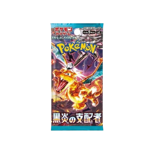 Pokémon TCG Japanese Scarlet & Violet Ruler of the Black Flame SV3 Booster Box 30 Booster Packs New Sealed