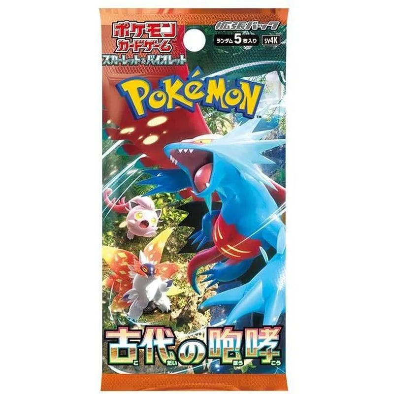 Pokémon TCG Japanese Scarlet & Violet Ancient Roar SV4K Booster Box 30 Booster Packs New Sealed