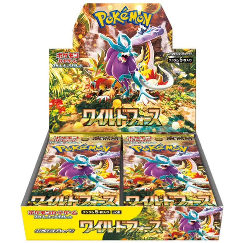 Pokémon TCG Japanese Scarlet & Violet Wild Force SV5K Booster Box 30 Booster Packs New Sealed