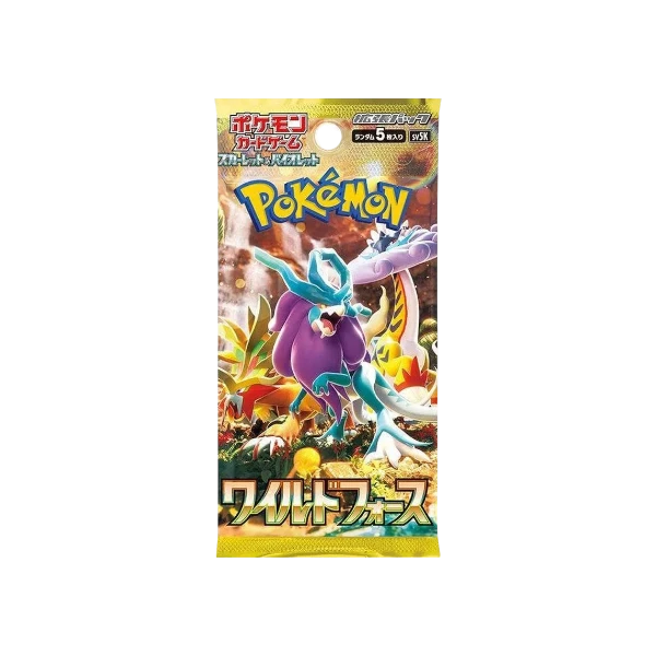 Pokémon TCG Japanese Scarlet & Violet Wild Force SV5K Booster Box 30 Booster Packs New Sealed