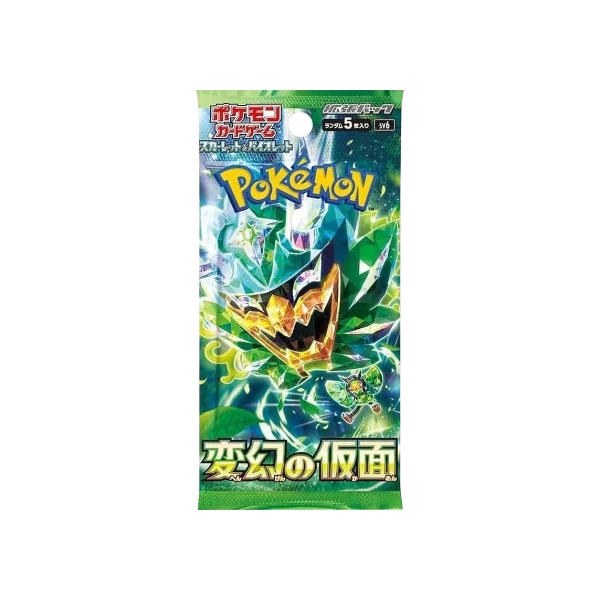 Pokémon TCG Japanese Scarlet & Violet Mask of Change SV6 Booster Box 30 Booster Packs New Sealed
