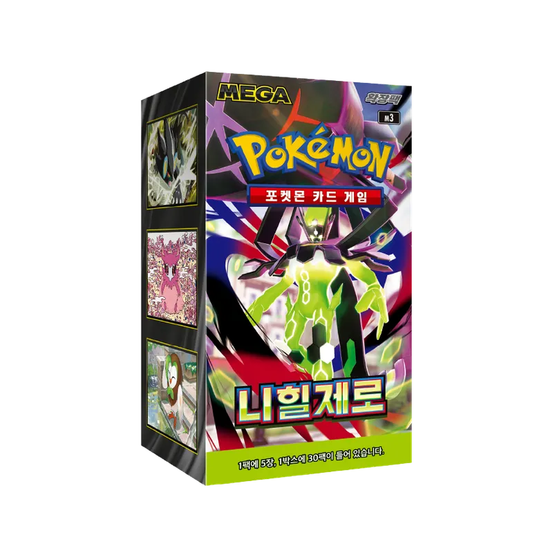 Pokémon TCG Korean Mega Evolution Munikisu Nihil Zero M3 Booster Box 30 Booster Packs New Sealed