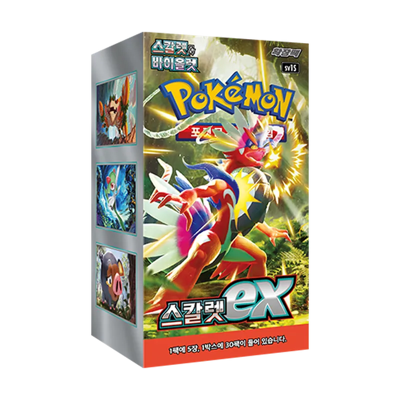 Pokémon TCG Korean Scarlet & Violet Scarlet ex SV1S Booster Box 30 Booster Packs New Sealed