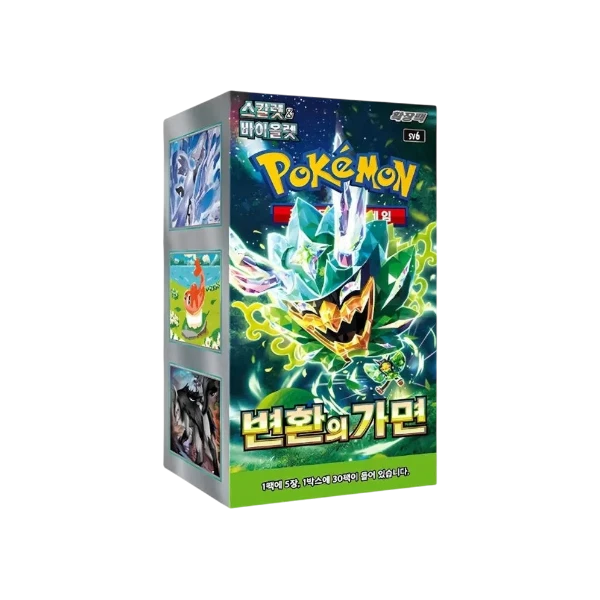 Pokémon TCG Korean Scarlet & Violet Mask of Change SV6 Booster Box 30 Booster Packs New Sealed