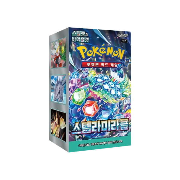 Pokémon TCG Korean Scarlet & Violet Stellar Miracle SV7 Booster Box 30 Booster Packs New Sealed