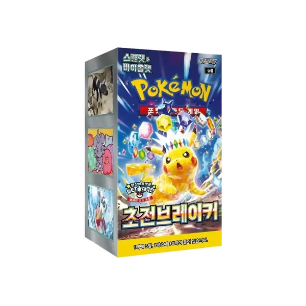Pokémon TCG Korean Scarlet & Violet Super Electric Breaker SV8 Booster Box 30 Booster Packs New Sealed
